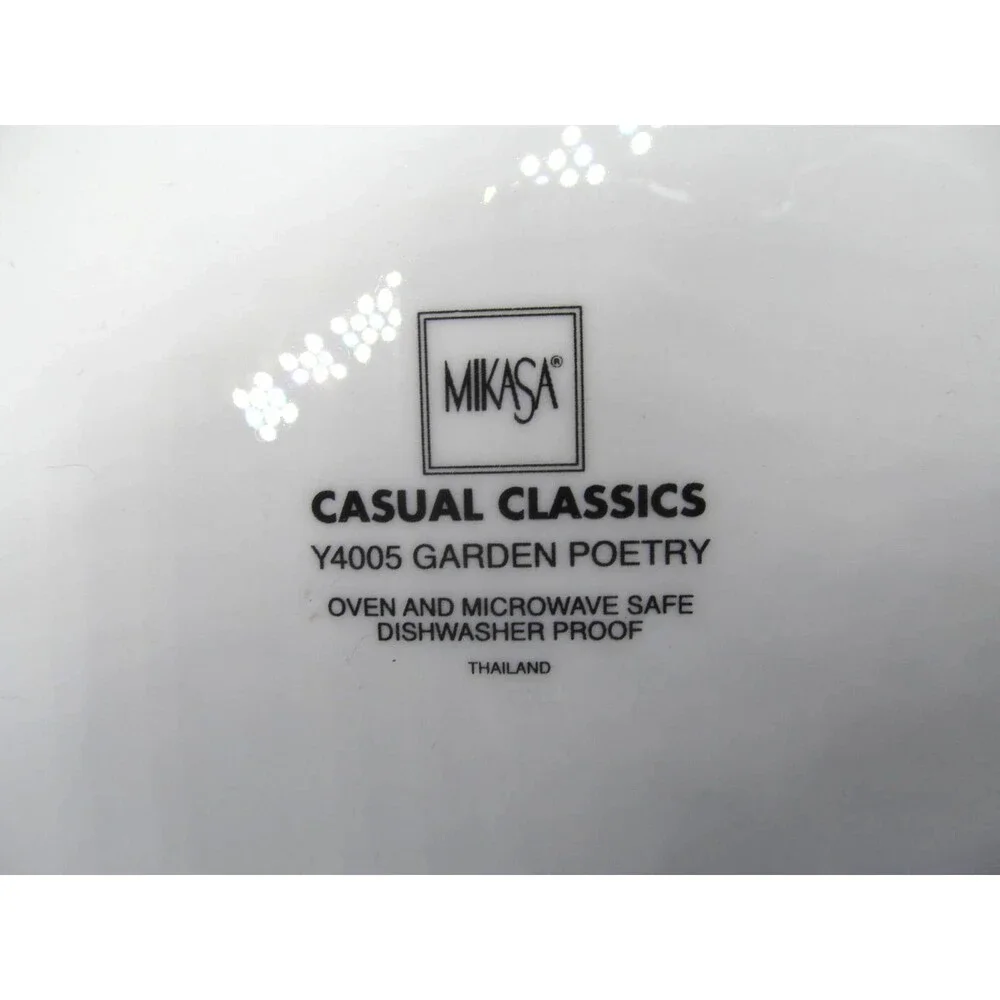 Mikasa Garden Poetry Y4005 One 12 1/4